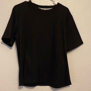 Plain black tee